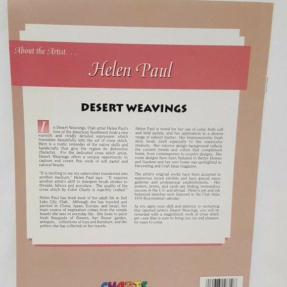 Desert Weavings American Southwest Cross Stitch - Picture 3 of 7